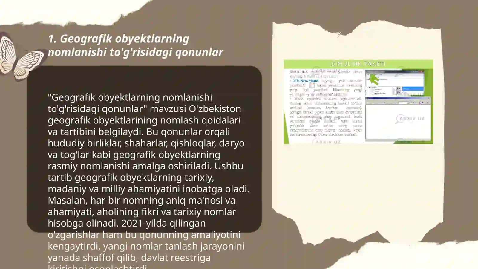 Geografik obyektlarning nomlanishgs oid huquqiy-meʼyoriy hujjatlar va ularni amaliyotga qoʻllash 3