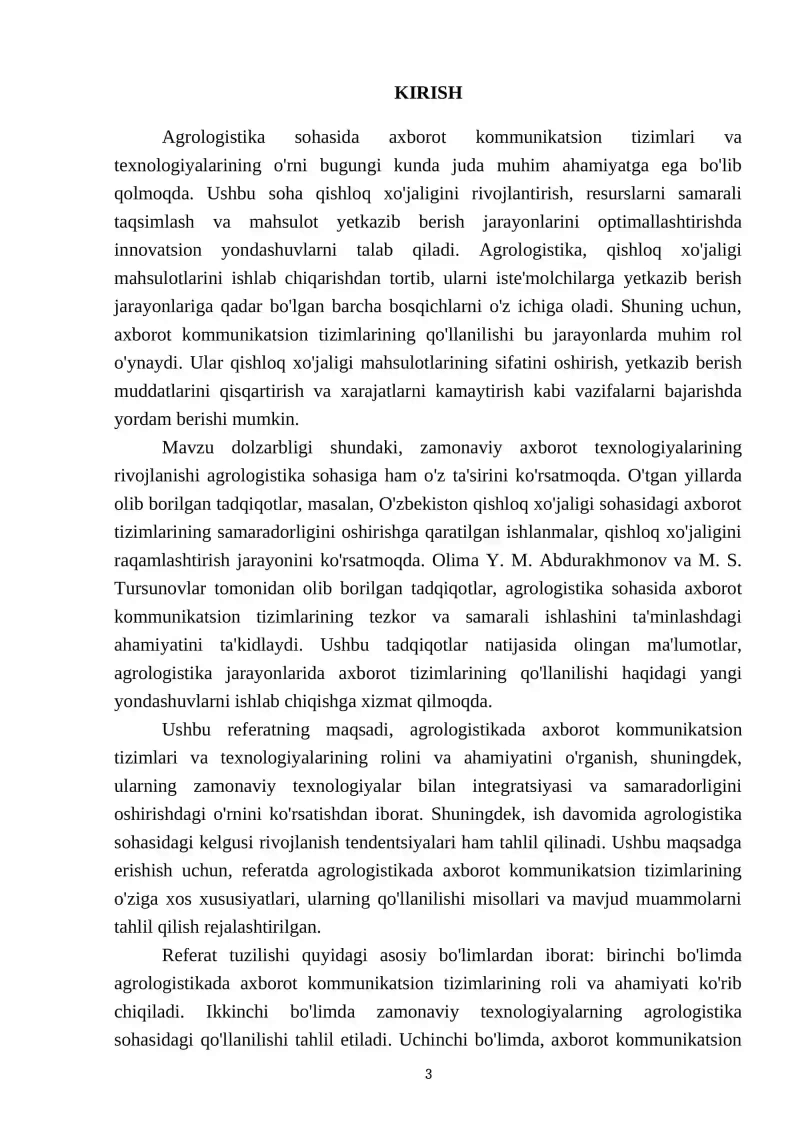Agrologistikada axborot kommunikatsion tizimlari va texnologiyalari 3
