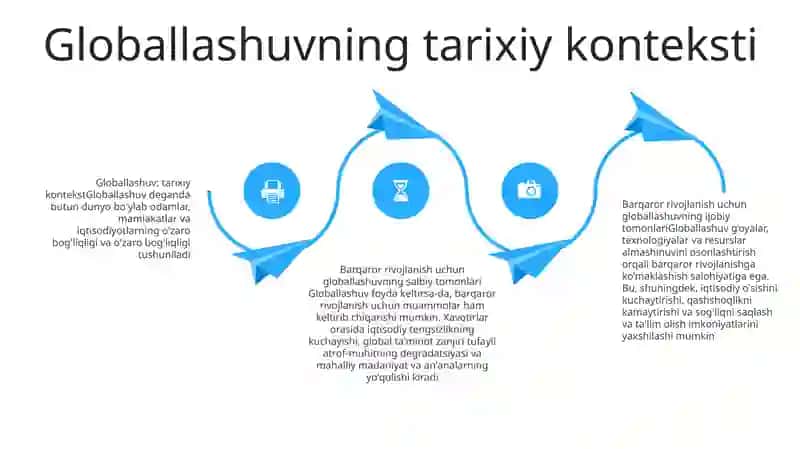 Barqaror Taraqqiyotni TaʼMinlashda Globallashuvning Ijobiy Va Salbiy YoʻNalishlari 3