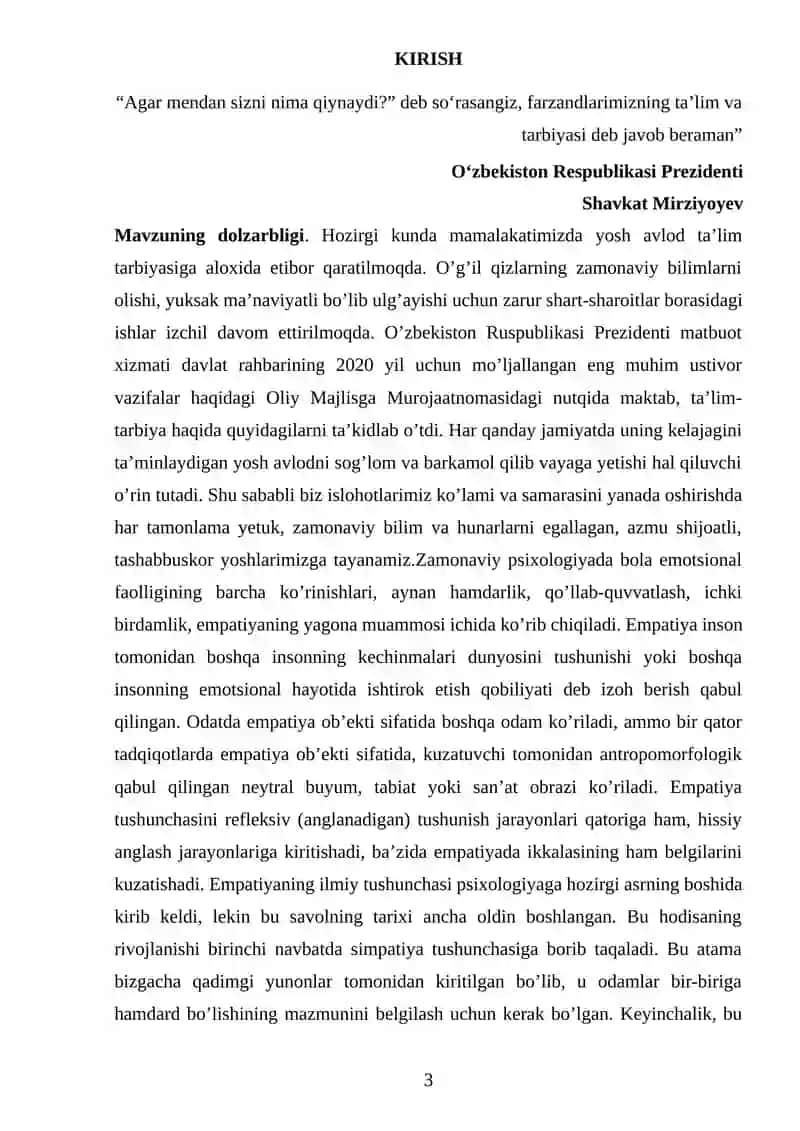 KICHIK MAKTAB YOSHIDAGI O‘QUVCHILARDA EMPATIYA RIVOJLANISHINING PSIXOLOGIK XUSUSIYATLARI 3
