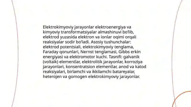 Elektrokimyoviy jarayonlar 3
