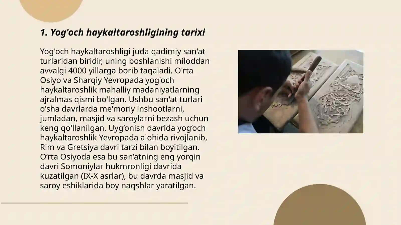 Yog'och haykaltaroshligi 3