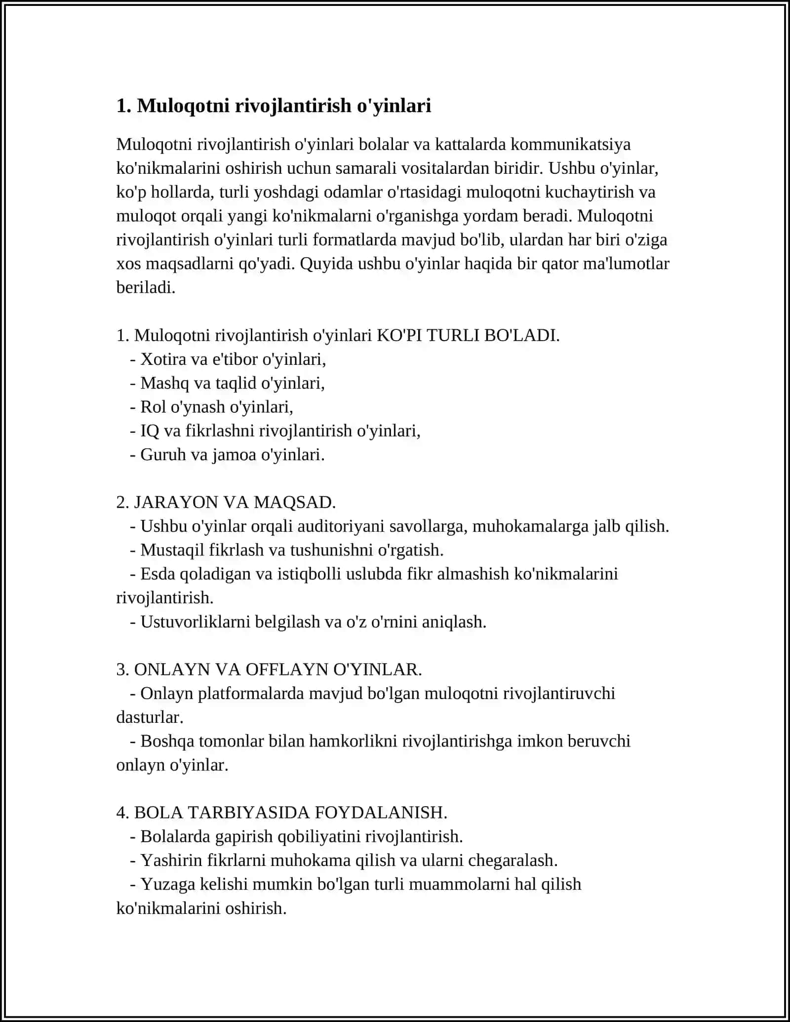 MUAMMOLI BOLALAR BILAN ISHLASHDA TUZATISH OʻYINLARI 3