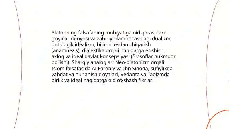 Platon, Aristotel va Ibn Sino fikriy mohiyati 3
