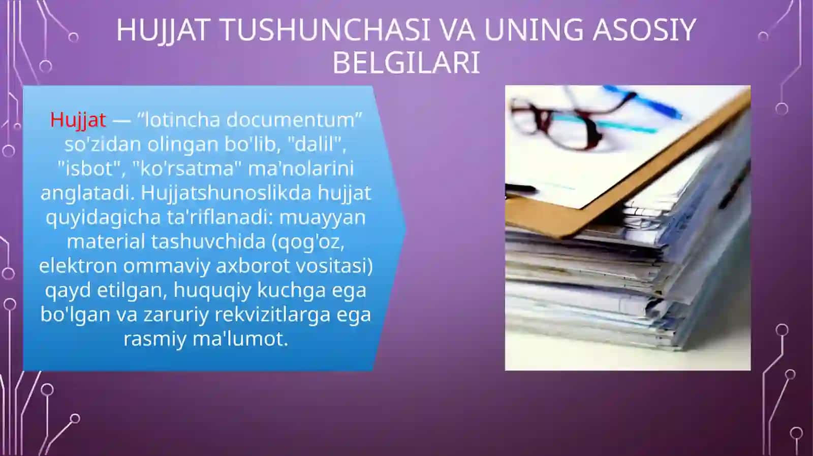 Hujjat turlari 3