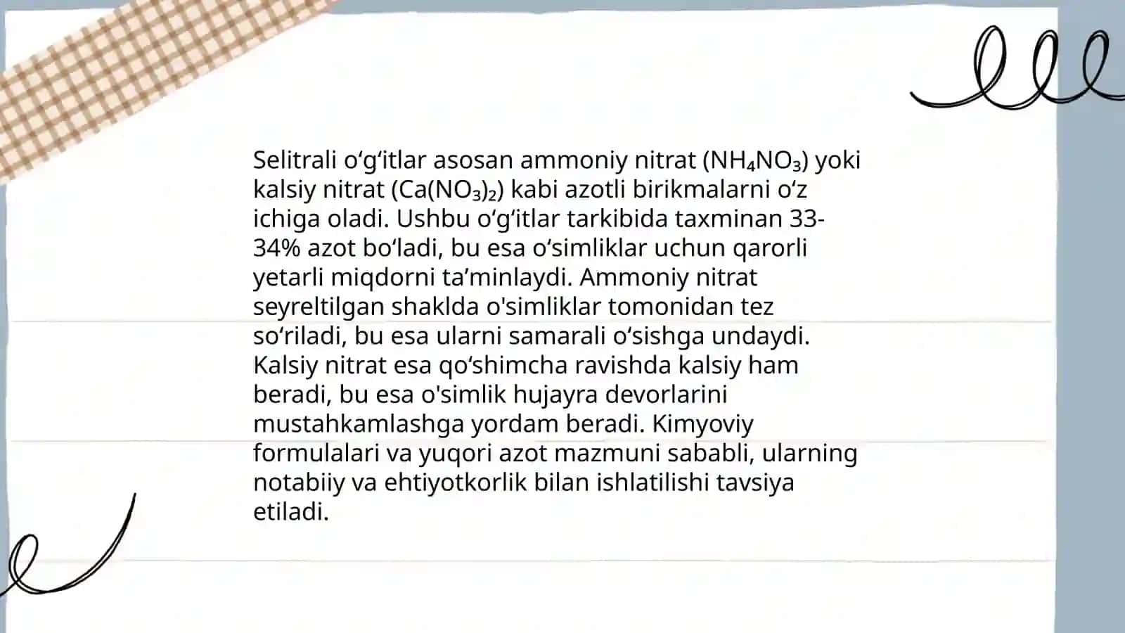Selitrali oʻgʻitlar ishlab chiqarish 3