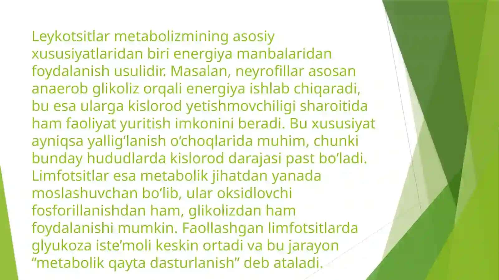 Leykotsitlar metabolizmi va trombotsitopeniyalar 3