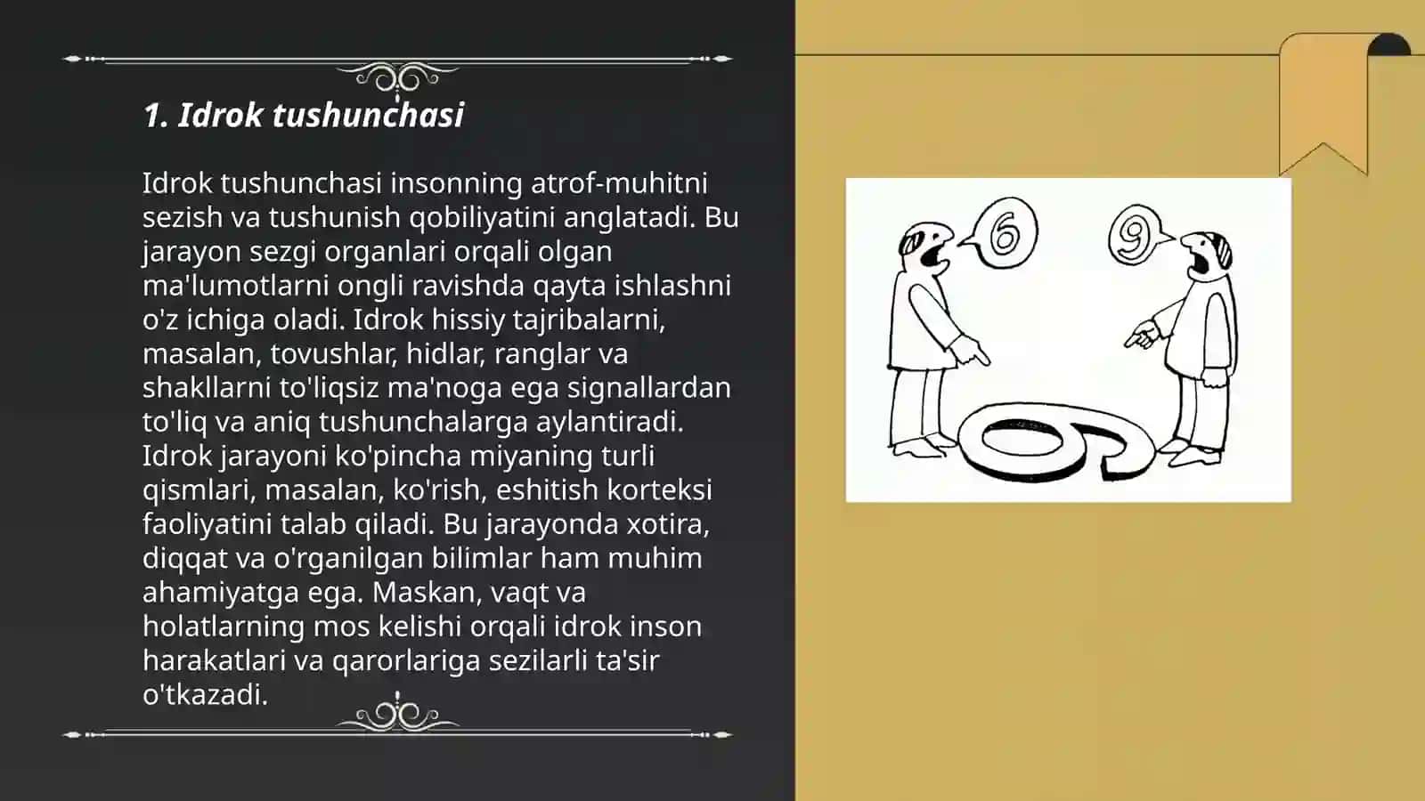 Idrok haqida tushuncha va uning turlari 3