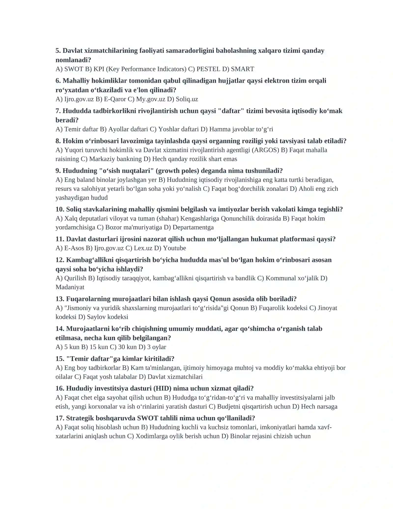 Hokim o‘rinbosari lavozimida ishlash uchun strategik qo‘llanma 3