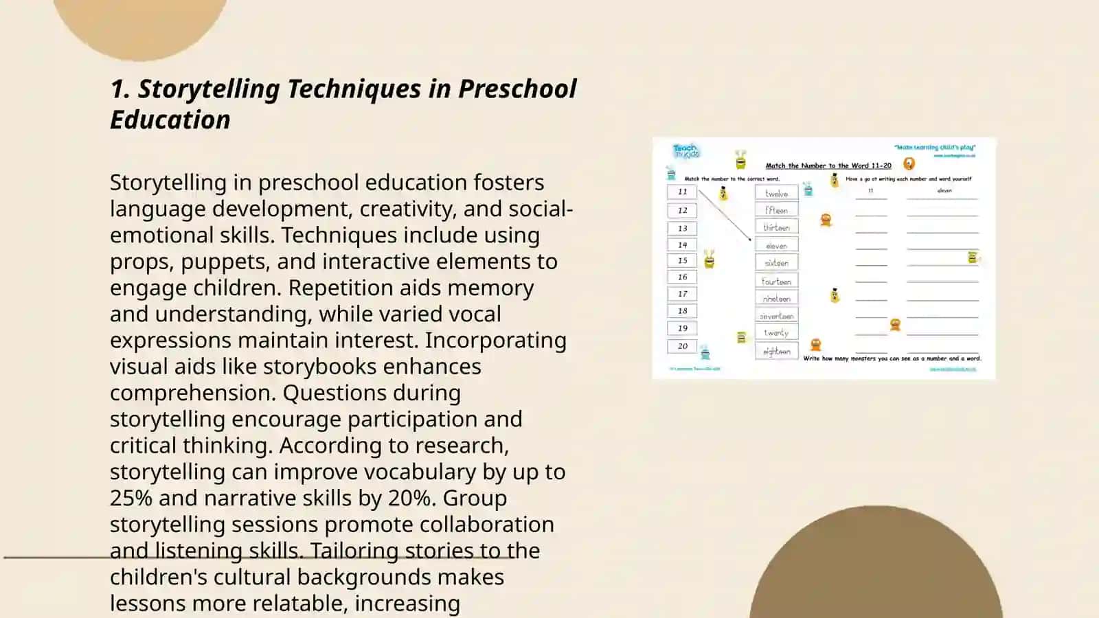 Microteaching using materials for preschool learners 3