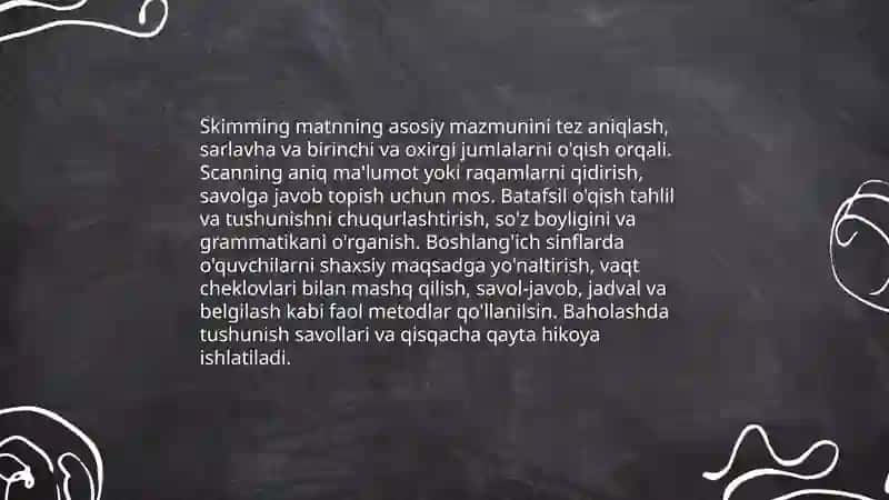 Boshlang'ich ta'limda matn ustida ishlash 3
