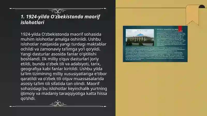 1924-1991-yillarda Òzbekistonda talim tizimi va pedagogik fikrlar 3