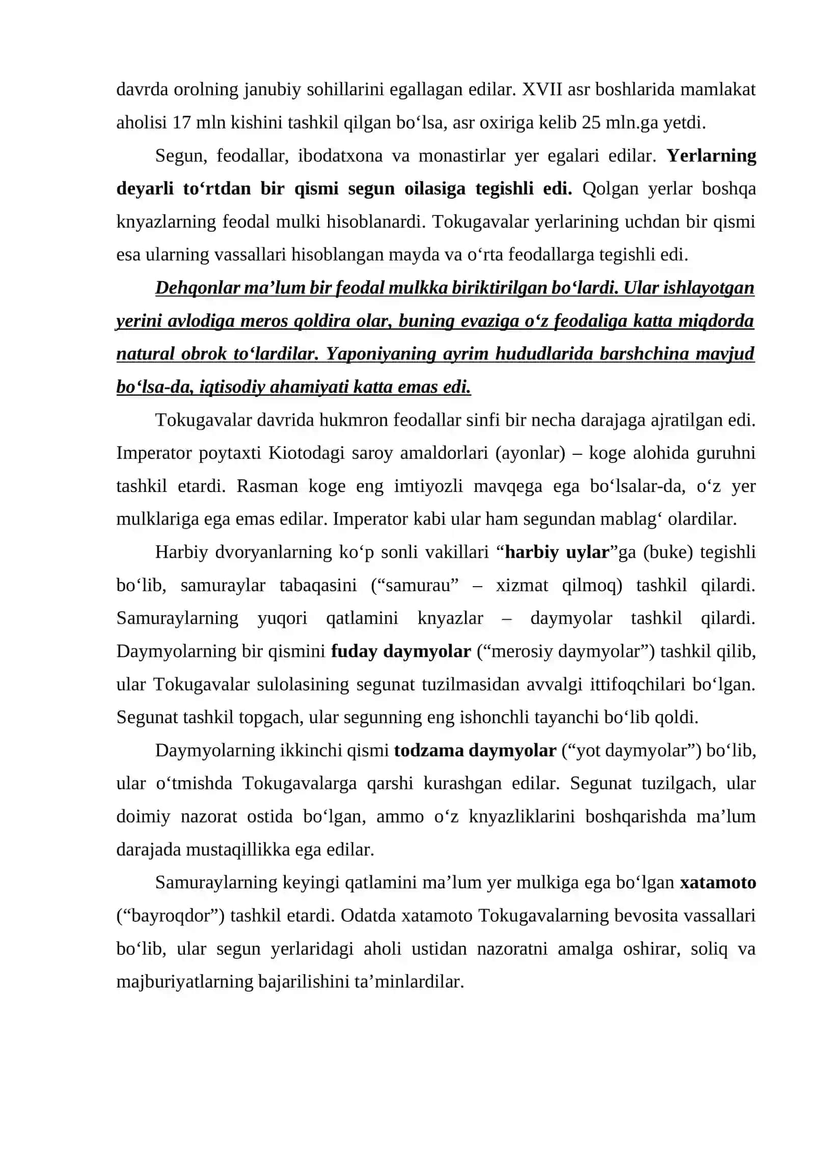 Yaponiya yangi davrda: tarixiy rivojlanishning asosiy voqealari va jarayonlari 3