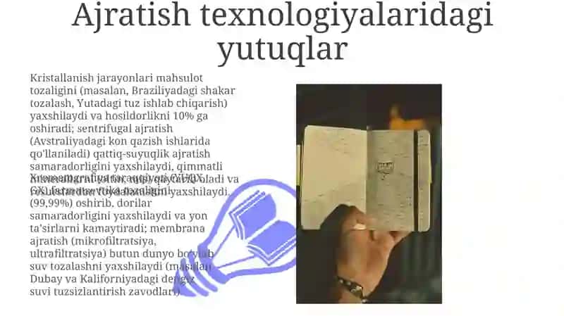 Ajratish texnologiyalaridagi yutuqlar 3