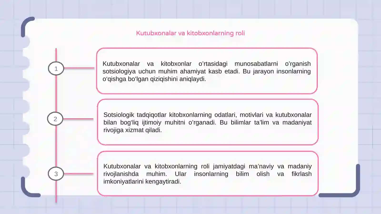 Kutubxonalarda kitobxonlarni o’rganish sohasidagi sotsiologik tadqiqotlar 3