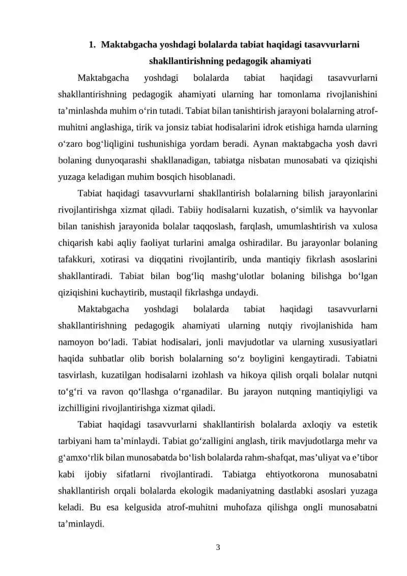 Bolalarni tabiat haqidagi tasavvurlarini rivojlantirish uchun turli xil didaktik o'yinlarni kompyuterda yaratish 3
