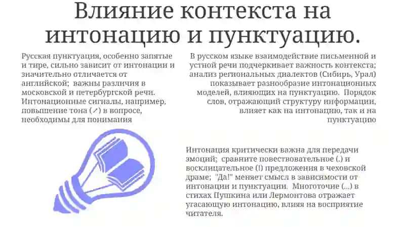 Русская пунктуация: интонационный аспект 3