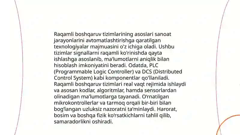 Raqamli boshqaruv tizimlari 3