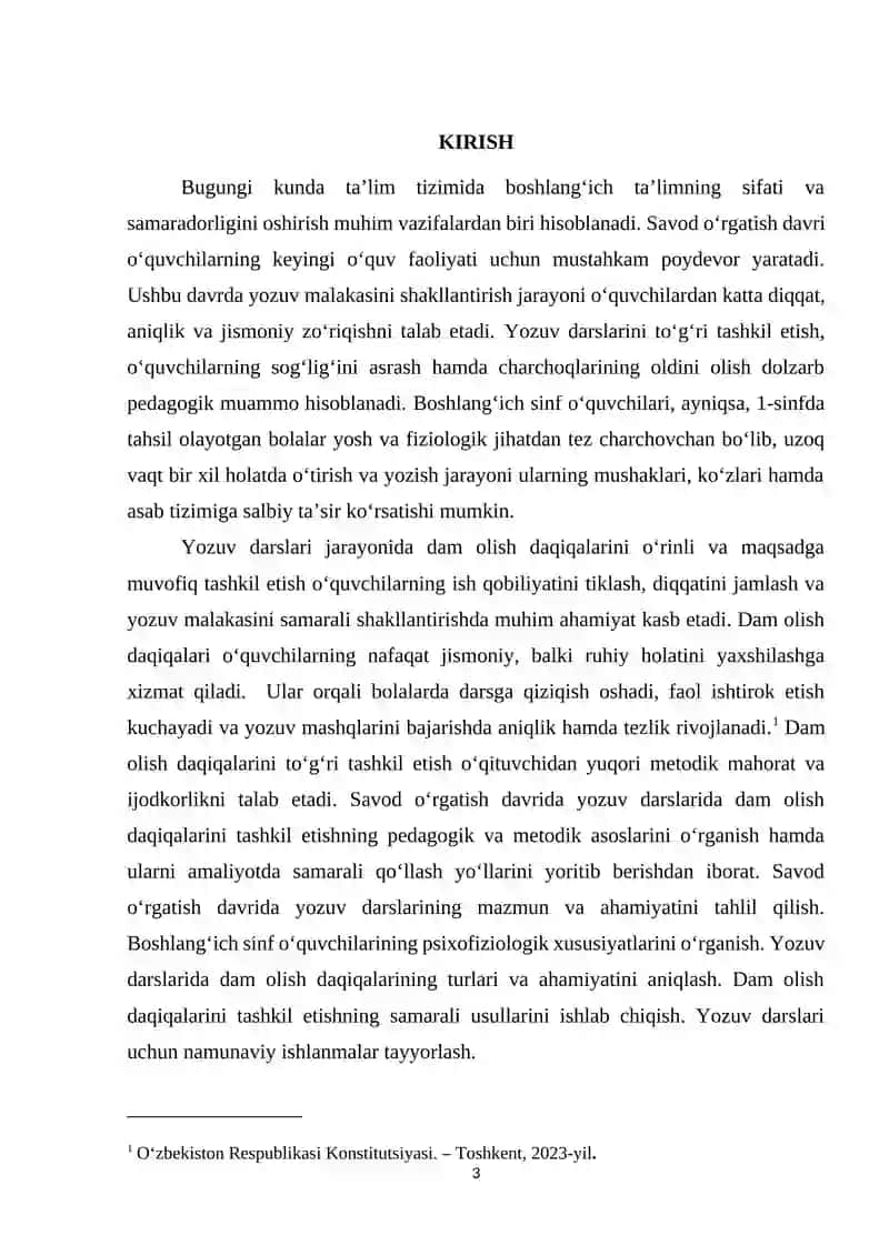 Savod õrgatish davrida yozuv darslarida dam olish daqiqalarini tashkil etish 3