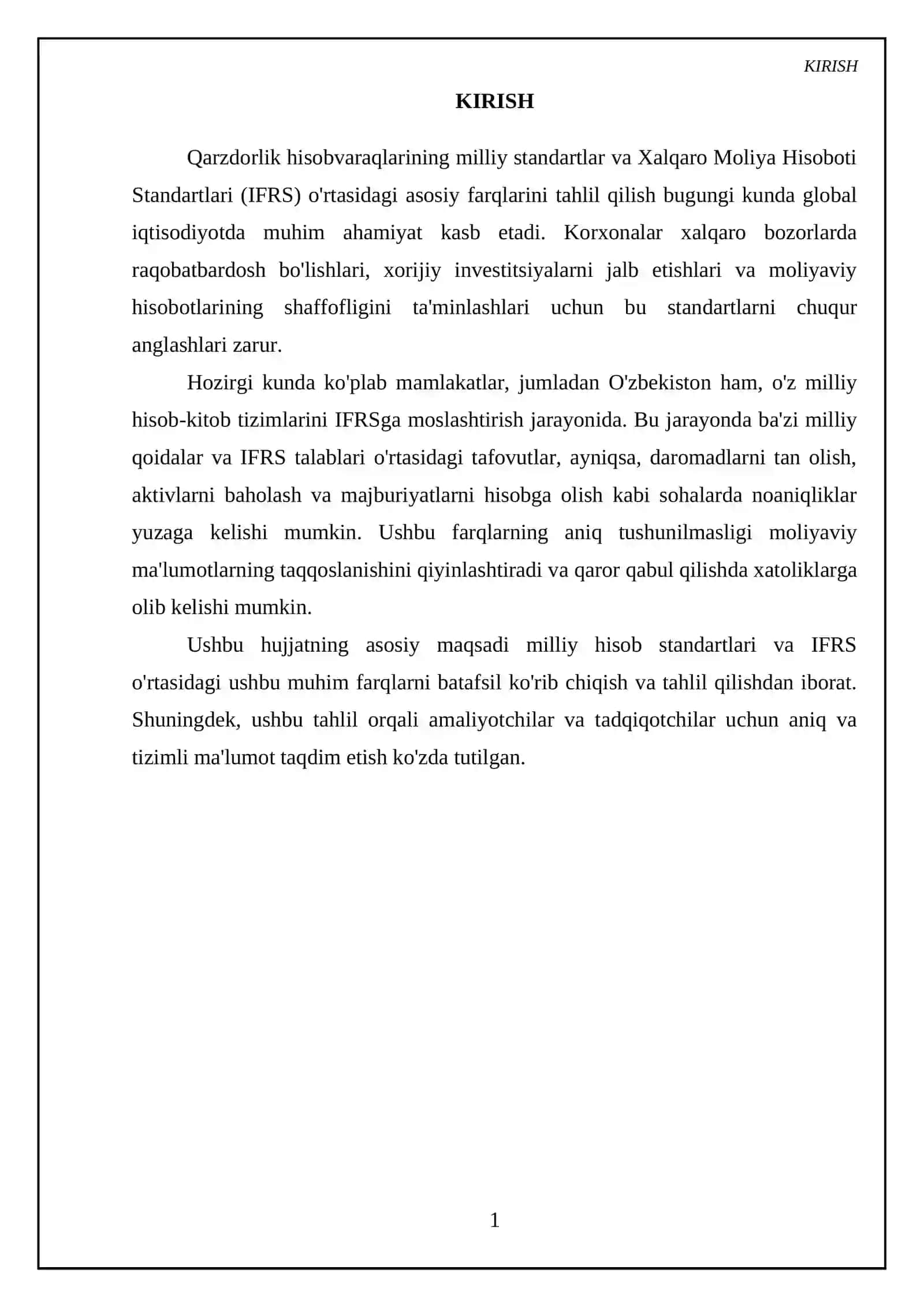 Milliy standartlar va IFRS ortasidagi asosiy farqlar 3