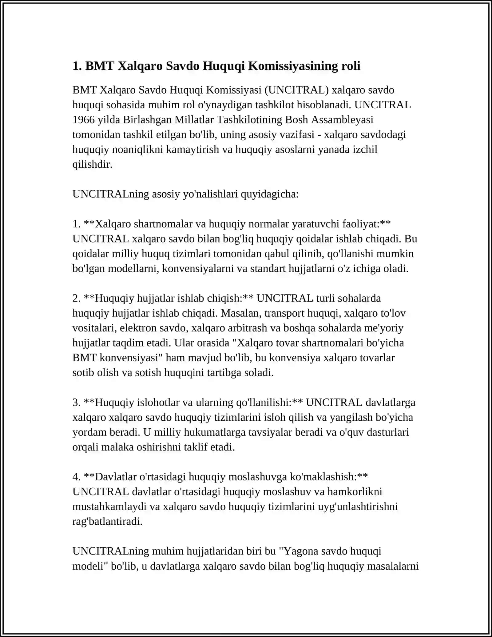BIRLASHGAN MILLATLAR TASHKILOTINING XALQARO SAVDO HUQUQI BO'YICHA KOMISSIYASI 3