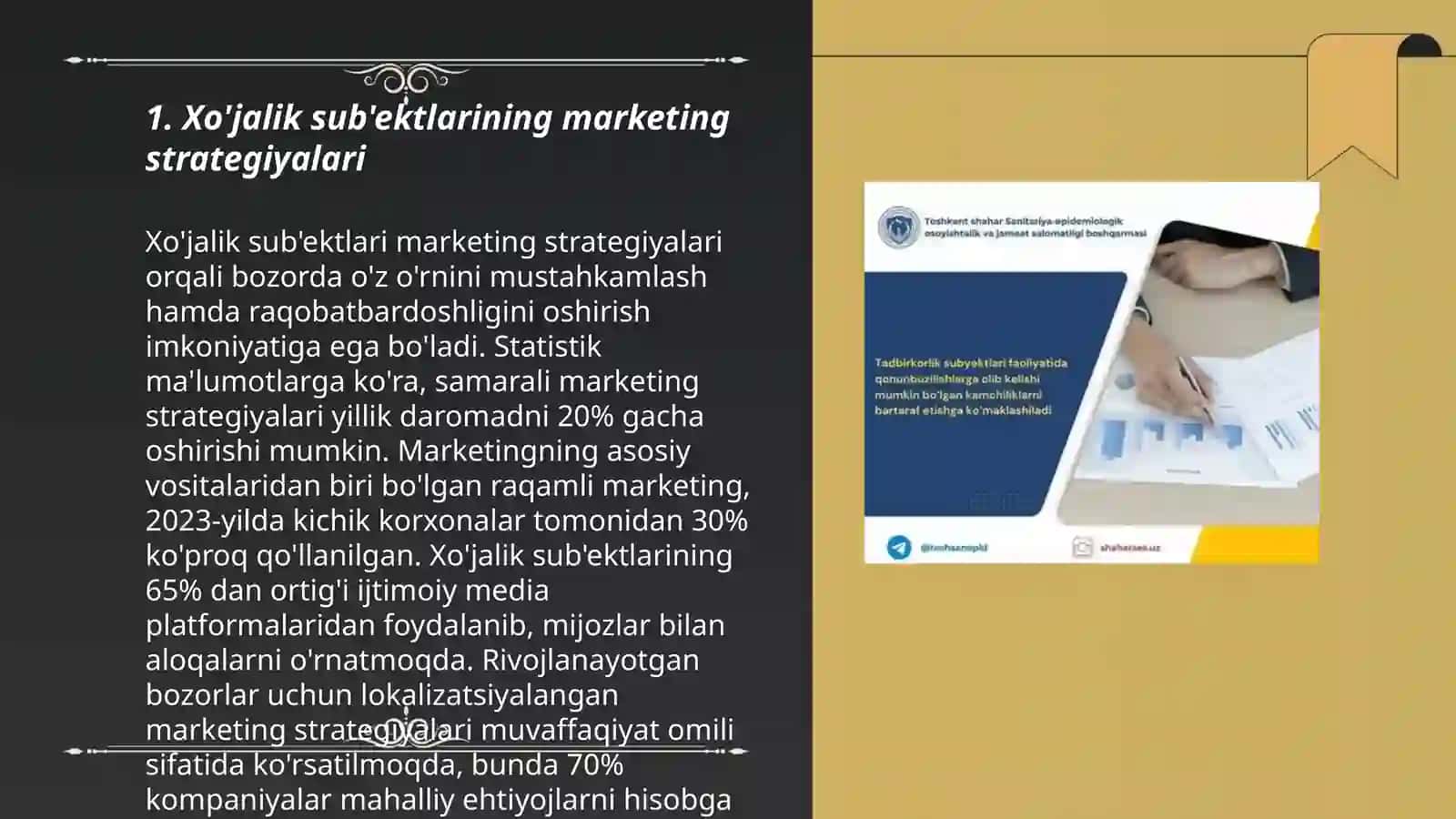 Xo'jalik sub'ektlarining marketing strategiyalari 3