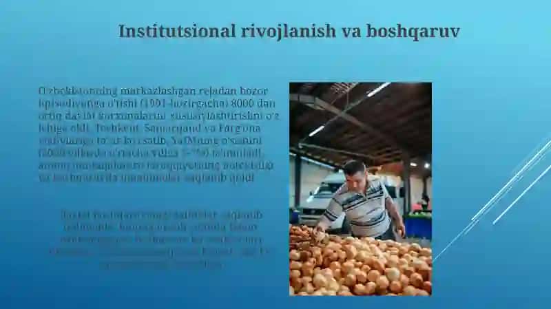 O'zbekistondagi iqtisodiyotiga o'tishning xususiyatlari 3