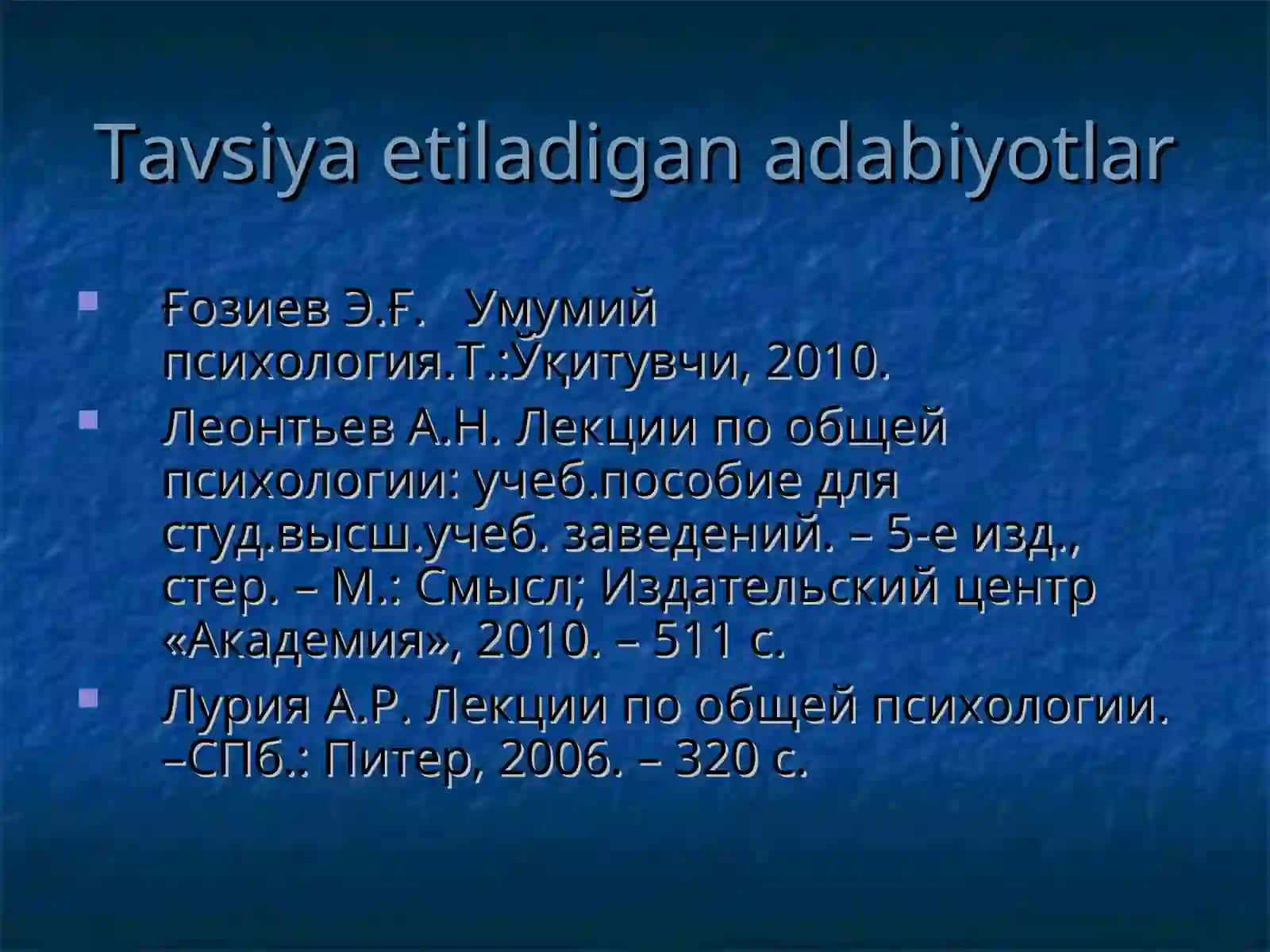 PSIXIKANING EVOLYUTSIYASI VA VUJUDGA KELISHI 3