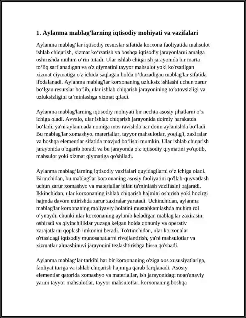 AYLANMA MABLAGʼLAR, ULARNING MAZMUNI VA TARTIBI 3