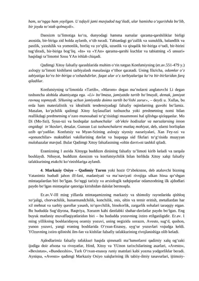 FALSAFIY TAFAKKUR TARAQQIYOTI BOSQICHLARI: SHARQ FALSAFASI 3