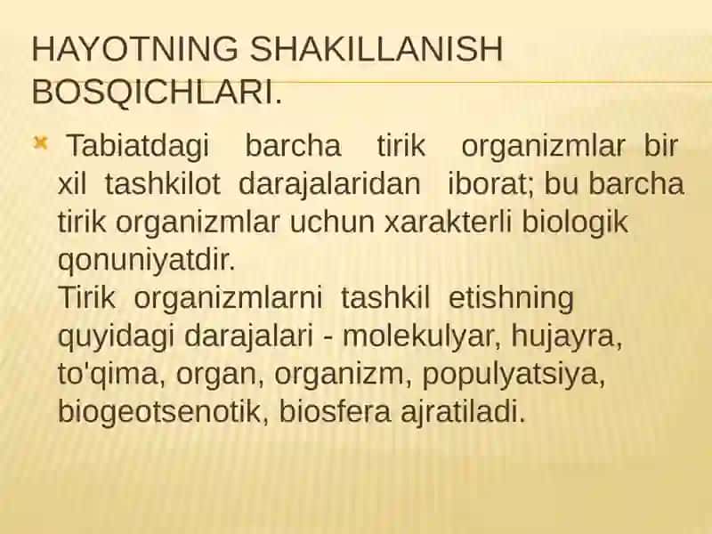 Biokimyo va molekulyar biologiya 3
