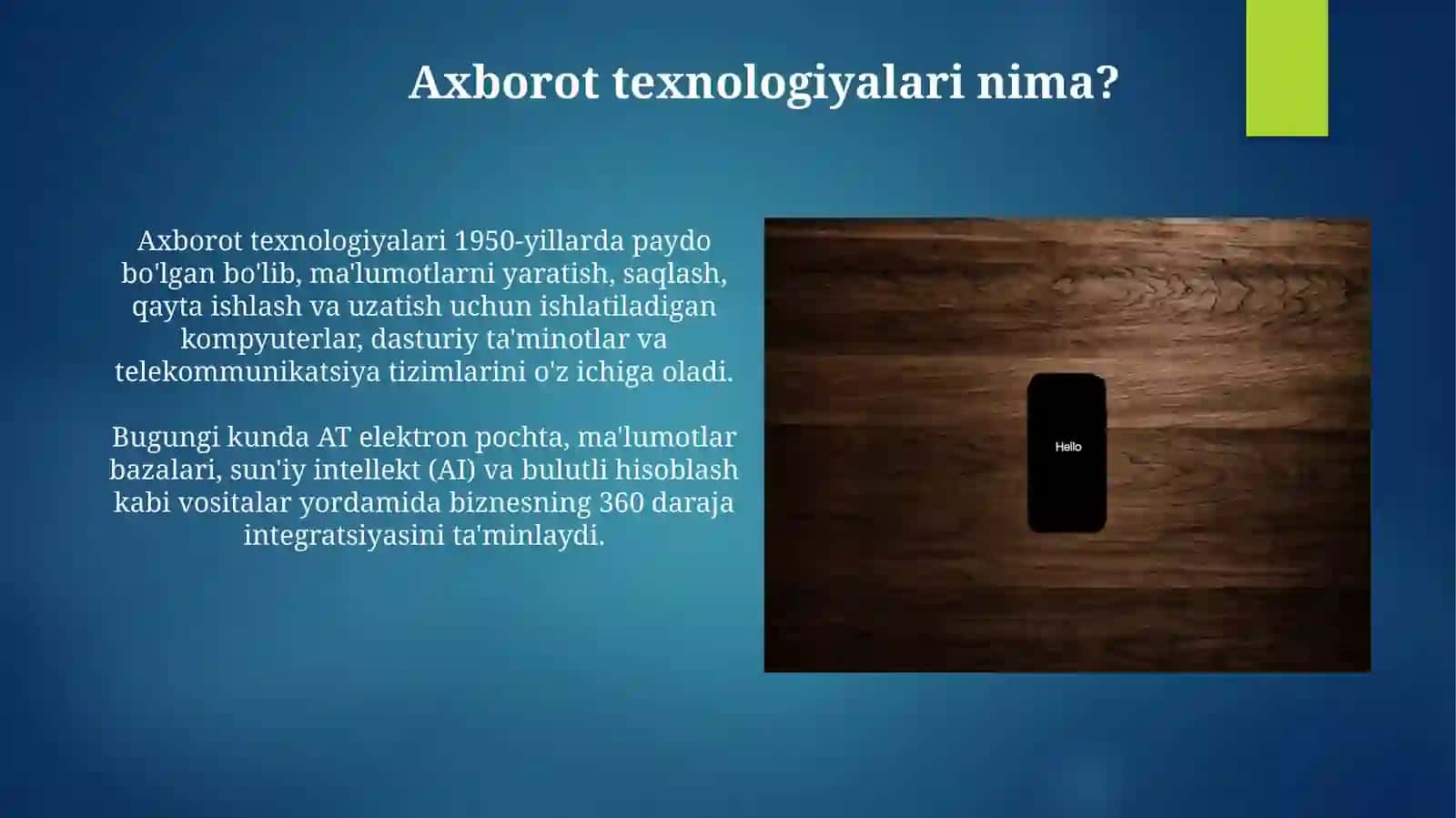 Axborot Texnologiyalariga Kirish 3