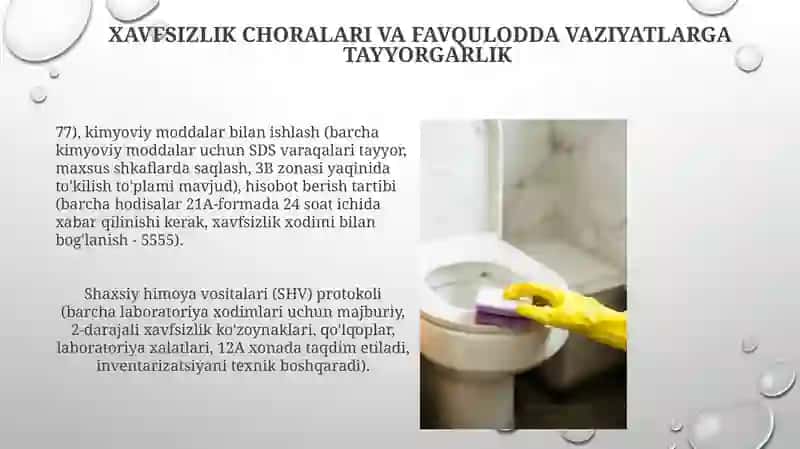 Texnika va sanitariya gigeyina qoidalari 3