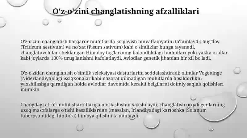O'z-o'zini changlatish mexanizmlari 3