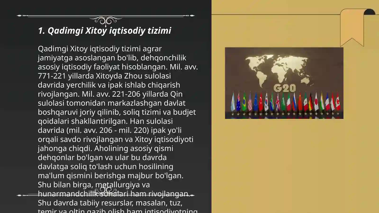 Qadimgi Xitoyda iqtisodiy g‘oyalar taqdimot 3