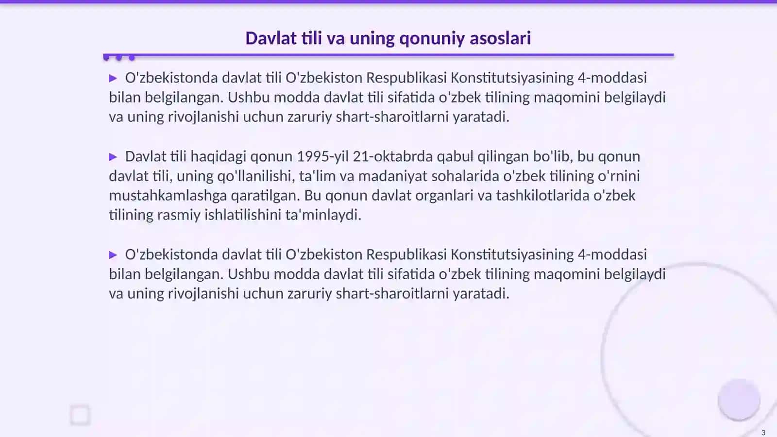 Davlat tili haqidagi qonunda hujjat yurituvi yuzasidagi modular tahlili 3