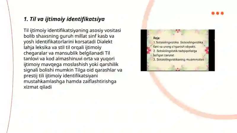 Til va jamiyat. Sotsiolingvistika 3