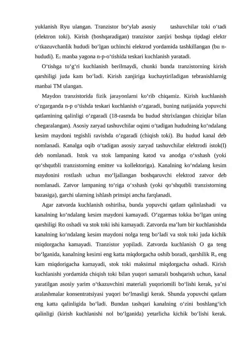 Maydon tranzistorlari 3