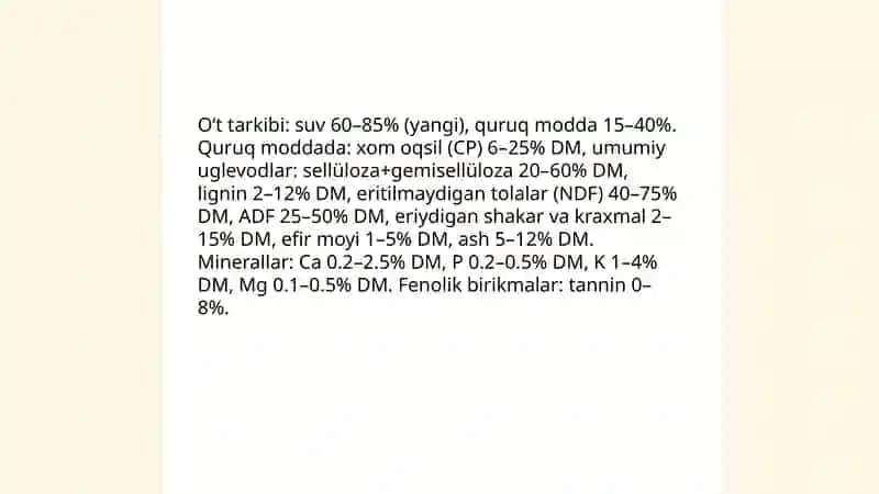 Oʻtning hazim jarayonlarida ishtiroki 3