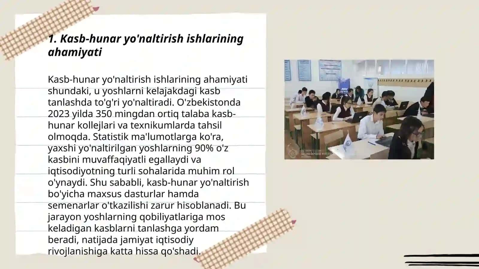 Kasb-hunar yo'naltirish ishlarining ahamiyati 3