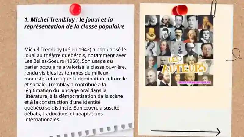 Les auteurs de la litterature francophone. La littérature Québécoise 3