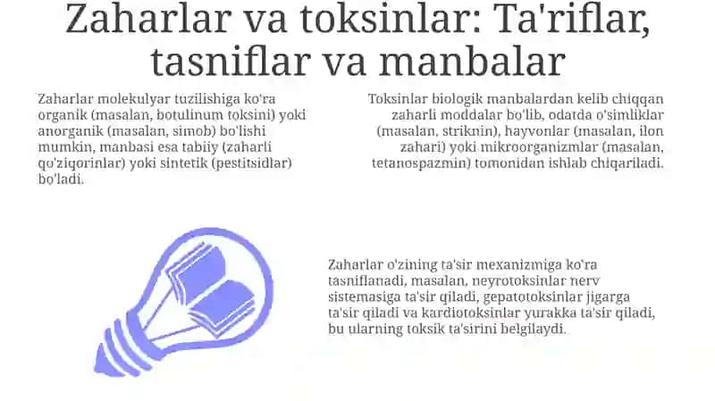Zaharlar va toksinlar 3