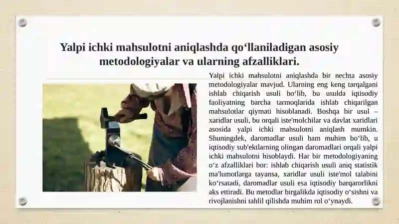 Milliy hisobchilik tizimida yalpi ichki mahsulot ko‘rsatkichi 3