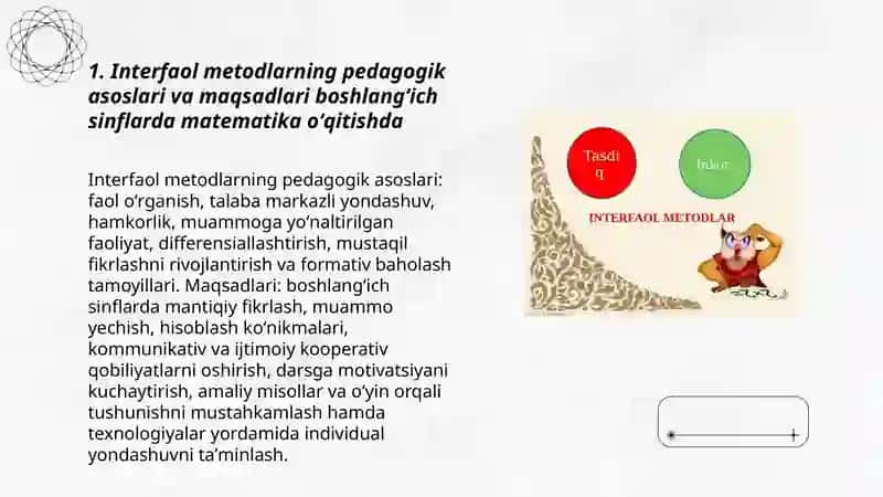Boshlangʻich sinflarda matematika oʻqitishni tashkil qilishda interfaol metodlardan foydalanish 3