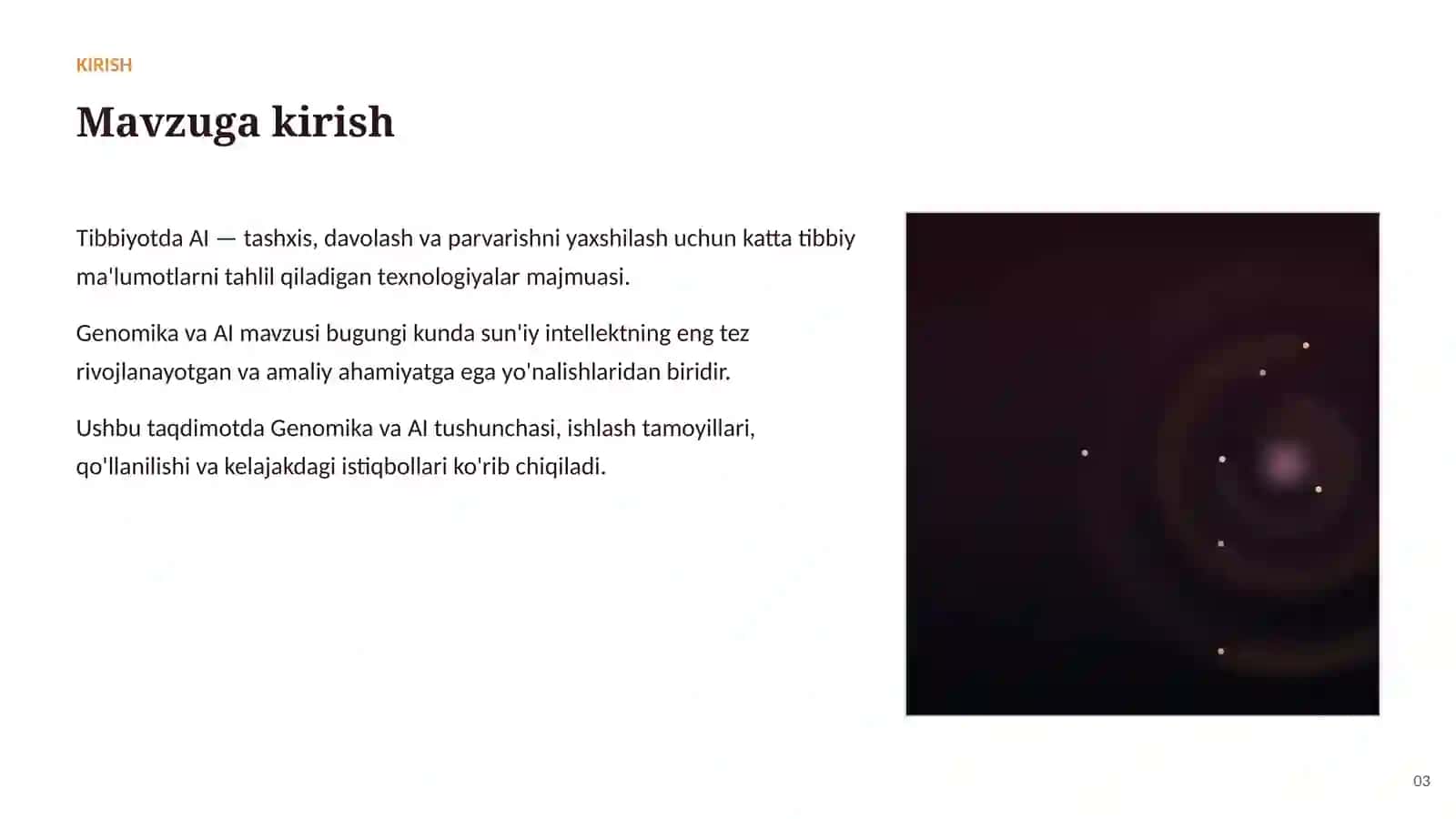 SUN'IY INTELLEKT • AI TIBBIYOTDA 3