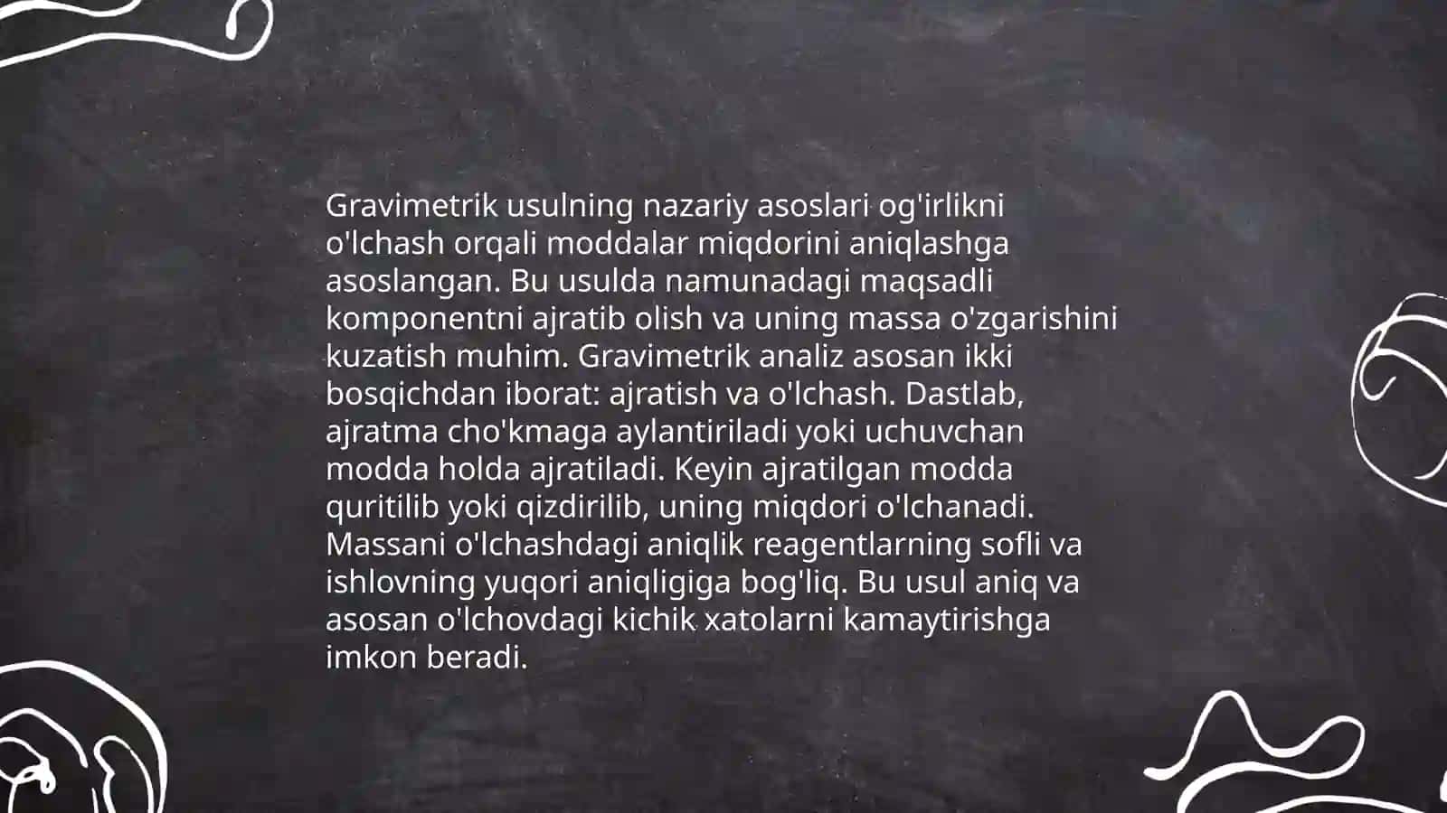 Gravimetrik usulda preparat tarkibidagi temir (II) miqdorini aniqlash 3