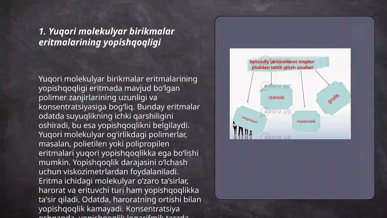 Yuqori molekulyar birikmalar eritmalarining xossalari.qonning reologik xossalari 3