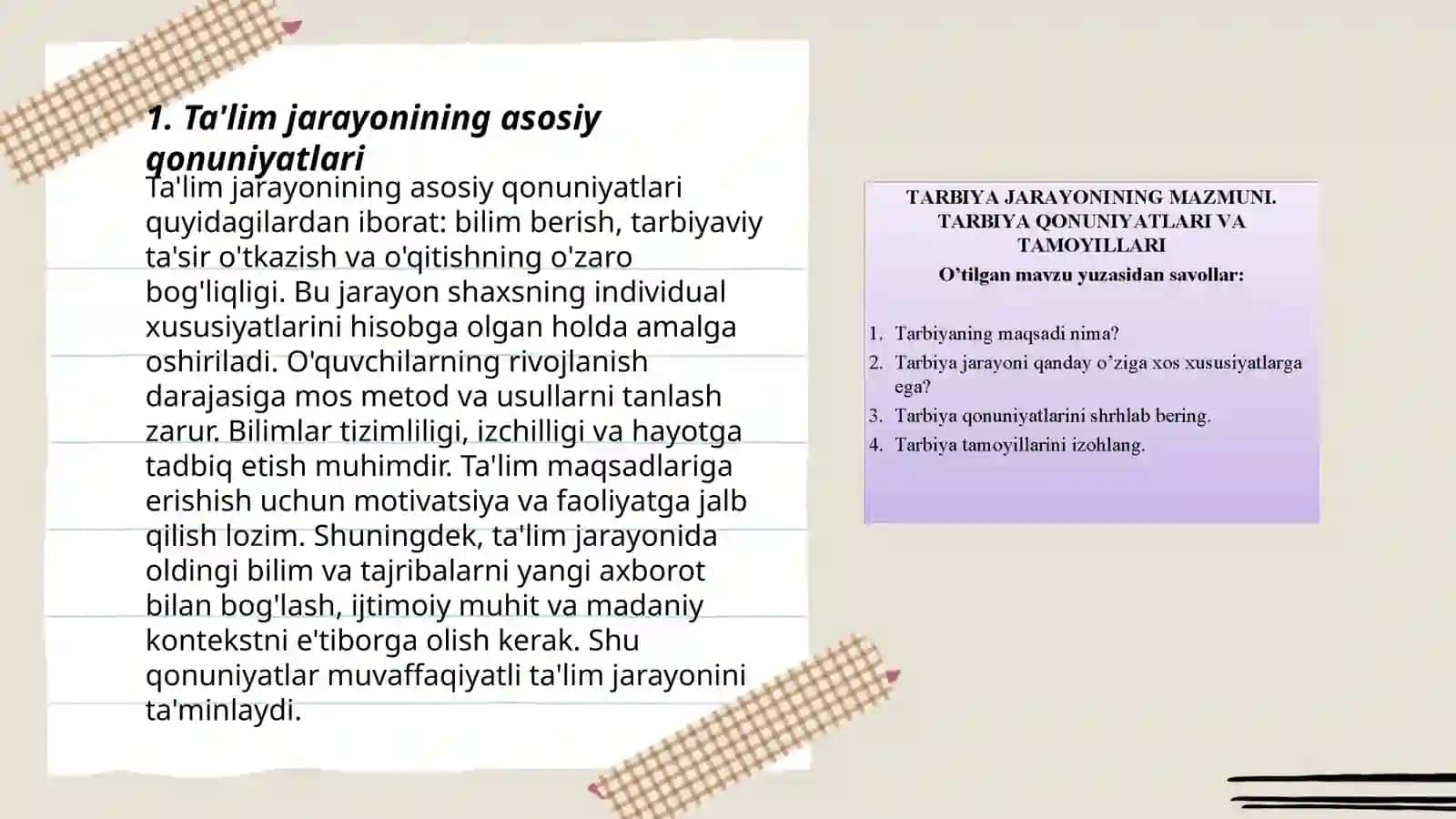 Taʼlim qonuniyatlari va tamoyillari 3