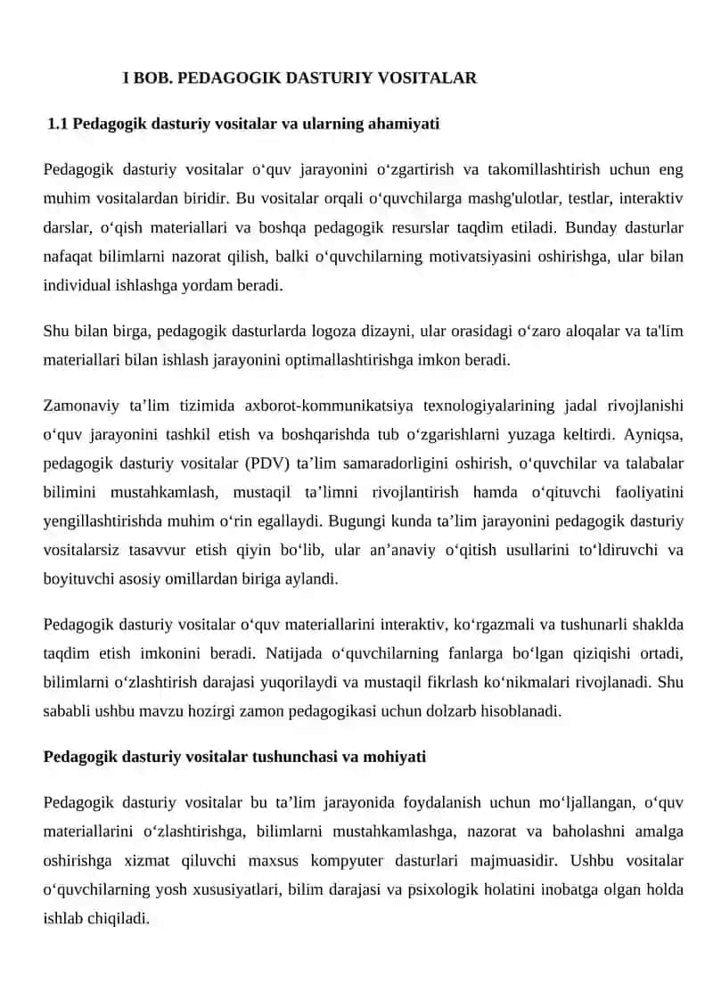 Pedagogik dasturiy vositalar yaratishda Lagoza imkoniyatlaridan foydalanish 3