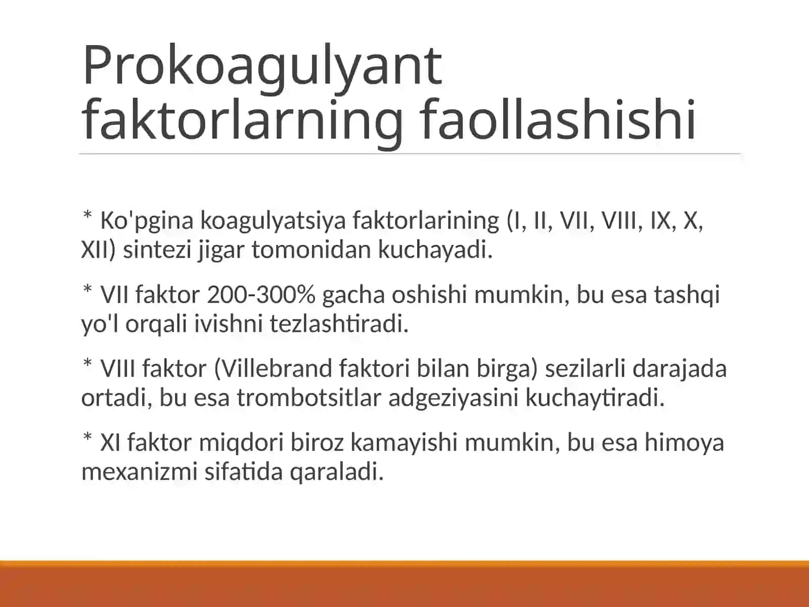 Homiladorlikda Gemostaz Tizimidagi O'zgarishlar 3